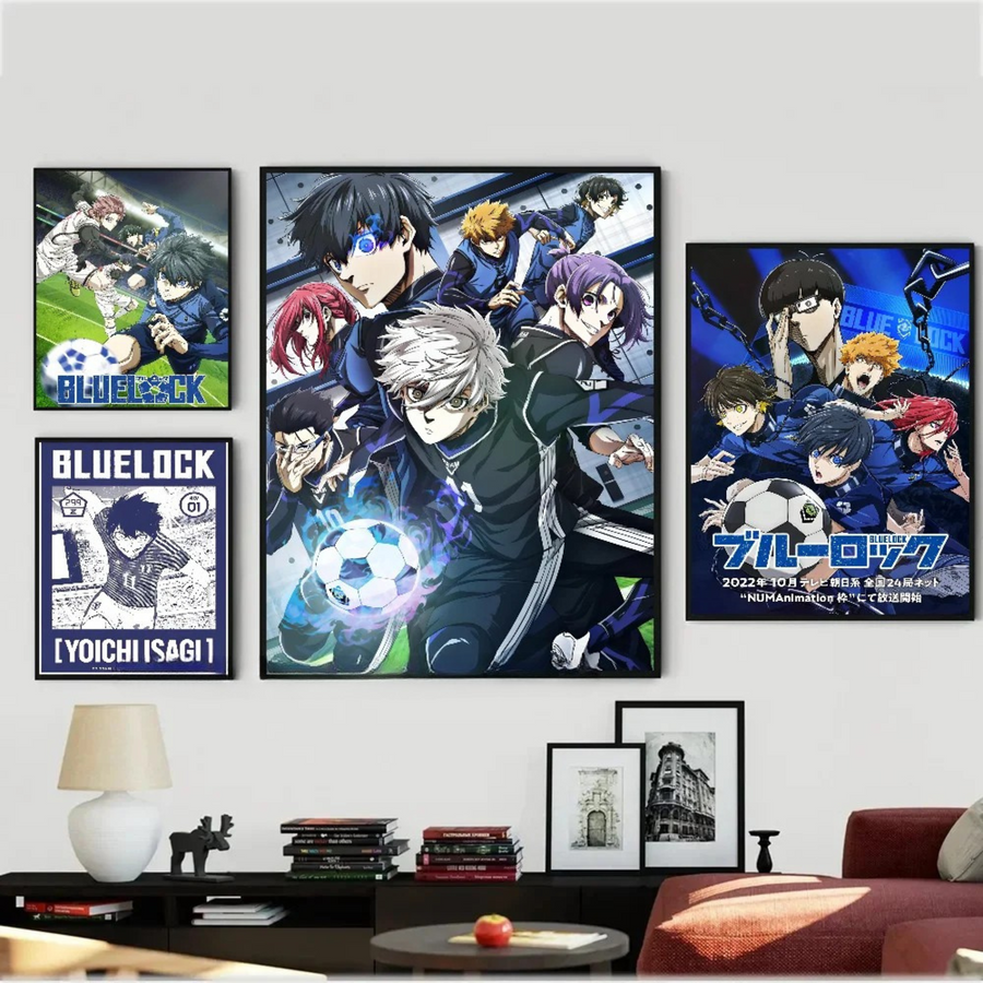 Poster Blue Lock HYPE - Affiche Murale Isagi Nagi Rin