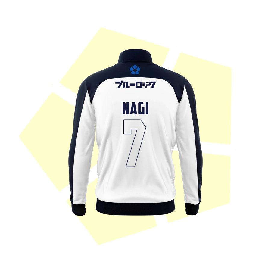 Chandal Blue Lock Blanco Estampado - Chandal Premium Manga | Ropa Deporte Anime
