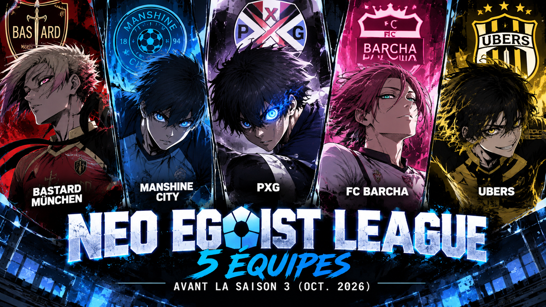 Neo Egoist League : les 5 équipes Blue Lock avant la saison 3 (oct. 2026)