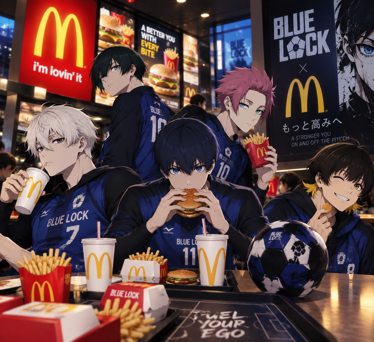 Photo: bluelockstore.co Blue Lock x McDonald's: Themed Menu and Exclusive Manga Launch