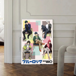 Poster Blue Lock HYPE - Affiche Murale Isagi Nagi Rin