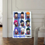 Poster Blue Lock HYPE - Affiche Murale Isagi Nagi Rin