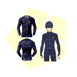 Camiseta Compresion Blue Lock - Camiseta Deporte Manga | Ropa Fitness Anime