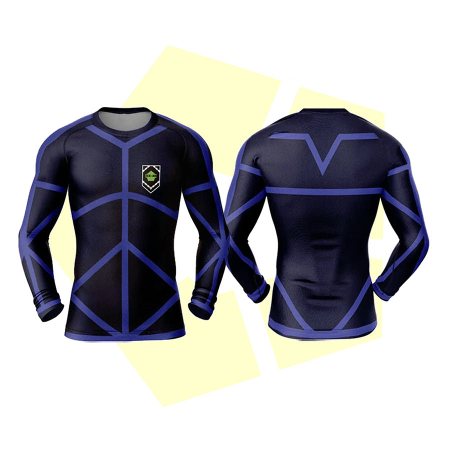 Camiseta Compresion Blue Lock - Camiseta Deporte Manga | Ropa Fitness Anime