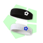Bandeau sport Blue Lock noir et blanc en eponge