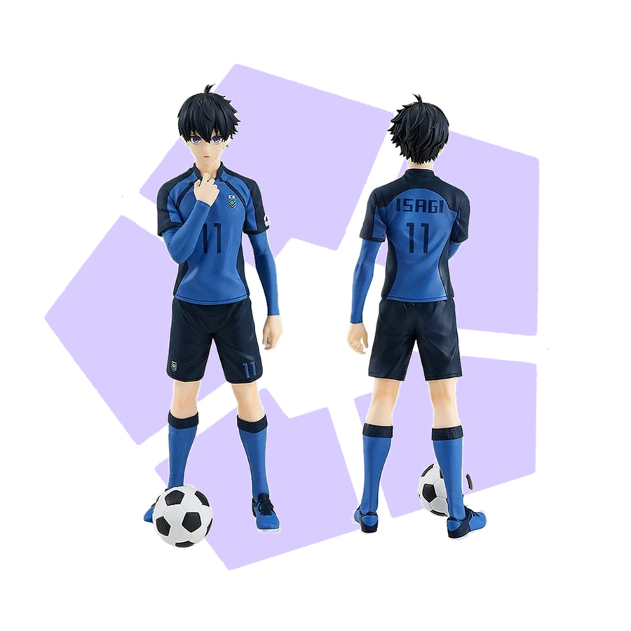 Figurine Blue Lock Isagi Yoichi 17 cm, avant et arriere