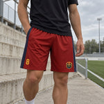 Short Blue Lock FC Barcha porté